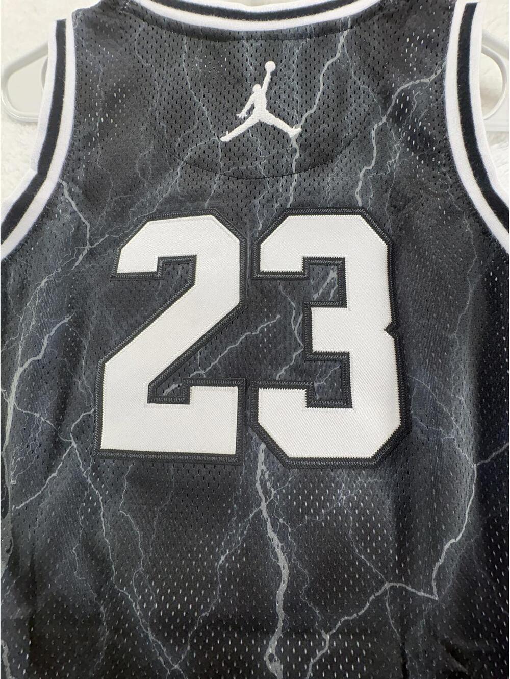 Jordan Jersey All Over Print #23 Sleeveless Tank Sewn Patches Kids Large - Picture 2 of 7